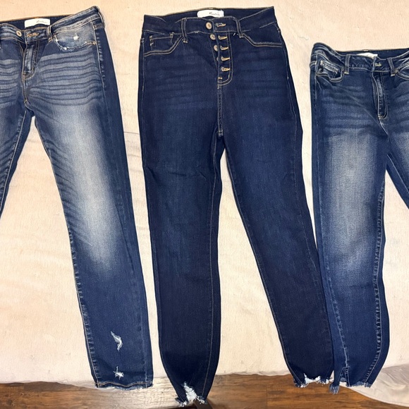 KanCan Denim - KanCan High Rise Dark and Light Blue Jeans
